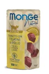 Monge Natural konservuotas pa&scaron;aras kačiukams su skaniais tuno kąsneliais ir vi&scaron;tienos kepenėlėmis, virtais garuose 80g
