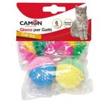 CAMON katėm mink&scaron;ti kamuoliukai su plunksnomis 6cm
