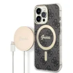 Guess Set GUBPP13XH4EACSK Case+ Charger for iPhone 13 Pro Max / black