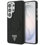 Case Guess Embossed Ring Triangle Logo MagSafe for Samsung Galaxy S26 Ultra / black