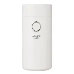 Adler | Coffee grinder | AD4446wg | 150 W | Coffee beans capacity 75 g | Lid safety switch | White