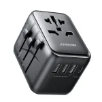 Universalus kelioninis įkroviklis Joyroom JR-TCW01 15W 3xUSB-A/USB-C juodas