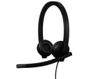 Logitech H570e Stereo MS Teams Laidinės ausinės USB-A, Juoda