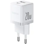Baseus Palm Fast Charger USB-A + USB-C 20W / White