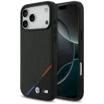 BMW M Carbon Case Tricolor Line MagSafe for iPhone 17 Pro Max / black
