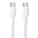 USB kabelis Dudao L9C USB-C to USB-C 65W 1.0m baltas