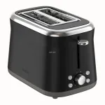 TEFAL Toaster | TT7208E0 Collection Retro | Power 850 W | Number of slots 2 | Housing material Stainless steel | Black