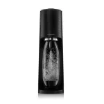 SodaStream Terra gazuotų gėrimų gaminimo aparatas, juodas + 1x 60L CO2 (rožinis) + 1x buteliukas