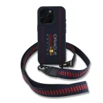 Red Bull Silicone Vertical Logo MagSafe Case + Crossbody Strap for Apple iPhone 16 Pro Max