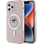 Karl Lagerfeld KLHMP12MHFCCNOP iPhone 12/12 Pro 6.1" hardcase IML Choupette MagSafe / pink