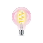 Philips Smart WiFi Filament Clear G95 470Lm | E27 | 6.3 W | RGB | Bluetooth, Wi-Fi