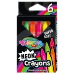 Va&scaron;kinės kreidelės Colorino Kids 6 spalvų