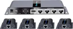Ecost prekė po grąžinimo PremiumCord - HDMI 1-4 splitter su CAT6 / 6a / 7, Full HD, 3D extender