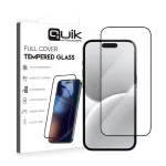 Quik Accessories Full Cover Tempered Glass for Apple iPhone 16