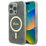 Guess GUHMP16LH4STW Hardcase IML 4G MagSafe for iPhone 16 Pro 6.3" / brown