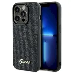 Guess GUHCP14LPMSDGSK Hardcase Disco Metal Script for iPhone 14 Pro 6.1" / black