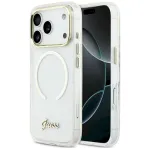 Case Guess IML Script Metal MagSafe for iPhone 17 Pro / transparent
