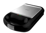 Cecotec Sandwich Maker | Rock'nToast Family 3in1 | 1500 W | Number of plates 3 | Black