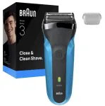 Braun 310 Series 3 Shaver, Blue/Black | Braun