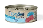 Monge kons.pa&scaron;aras katėms su Atlanto tuno gabalėliais savo sultyse 80g