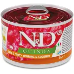 FARMINA N&D QUINOA - DOG Wet Herring&Coconut ADULT MINI 140 g (pak.6)