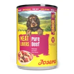 Josera Meat Lovers Junior Pure Beef konservuotas pa&scaron;aras jauniems &scaron;unims su jautiena, 400 g