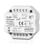 V1-H/P nuolatinės įtampos valdiklis, 12-48V, 1x 8A, Push-Dimm