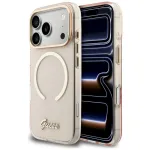 Case Guess IML Script Metal MagSafe for iPhone 17 Pro / pink