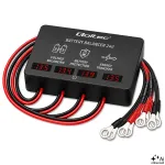 Qoltec Voltage balancer for 48V batteries 4 x 12V | 10A | LiFePO4 AGM GEL | LED