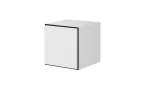 Cama full storage cabinet ROCO RO5 37/37/39 white/black/white