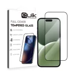Quik Accessories Full Cover Tempered Glass for Apple iPhone 16 Pro