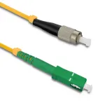Qoltec Patchcord fiber optic FC/UPC - SC/APC | Singlemode | 9/125 | G652D | Simplex | 15m