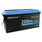 Qoltec LiFePO4 lithium iron phosphate battery | 12.8V | 200Ah | 2560Wh | BMS