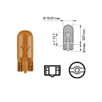 Lemputė PHILIPS 5W 12V W2,1X9,5d WY5W GELTONA