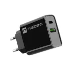 Natec Ribera USB Charger, 1xUSB-A, 1x USB-C, 20 W | NUC-2062