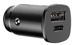 Baseus Square automobilinis įkroviklis PPS QC4.0 / PD3.0 5A 30W - Juodas
