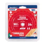 Pjovimo diskas 165x24Tx20mm, Cordless PREMIUM, SPECIALIST+