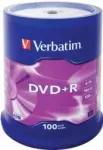 Verbatim Black DVD+R AZO 4.7GB 16x 100 Pack, Spindle