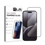 Quik Accessories Full Cover Tempered Glass for Apple iPhone 16 Pro Max