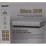 SALE OUT. QNAP QHora-301W WiFi 6 up to 3.5Gbps Speed AX optimized Quad-Core Processor 4x4 MU-MIMO & OFDMA 2* 10GbE (Multi-Gig) WAN/LAN adjus | SALE OUT. | QNAP | Dual bandRouter | QHora-301W | 802.11ax | Ethernet LAN (RJ-45) ports 6 | Mesh Support Ye ...