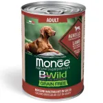 Monge Bwild adult konservuotas pa&scaron;aras su ėriena, moliūgais ir cukinijomis 400g