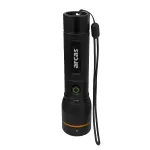 Rankinis žibintuvėlis, 2000lm, 20W, įkraunamas USB-C, juodas, ARCAS