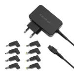 Qoltec Universal power adapter for laptop 45W | Automatic | MultiPlug | 8 plugs