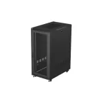 Lanberg Rack cabinet 19" free-standing 27U/600x1000 (flat pack) with mesh door, Black | Lanberg