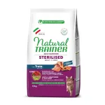 NATURAL TRAINER Cat adult Sterilised TROUT su upėtakiu 1.5kg (6)
