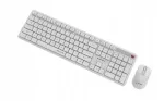 Gembird KBS-WMS-01-W Silent Key Pro Business Wireless Desktop Set Keyboard and Mouse US / white
