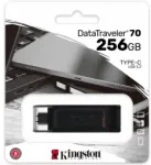 Kingston | USB Flash Drive | DataTraveler 70 | 256 GB | USB Type-C | Black