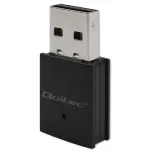Qoltec Wireless Ultra High Speed Mini Adapter WiFi | Standard AC | BT 4.0 | USB 2.0 | 600Mbps
