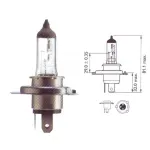 Lemputė PHILIPS 75/70W 24V P43t H4 MASTERDUTY
