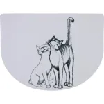 Trixie Pussy Cat Kilimėlis dubenėliams, 40x30 cm, baltas